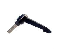 AQXYWAZQ 1 Pieza M4 M5 M6 M8 Palanca de sujeción de Acero Inoxidable maquinaria en Forma de L manija Ajustable Bloqueo Perilla de Rosca Macho Externa Tornillo(Black Colour,M 6 X 20)