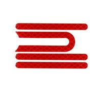 AQXYWAZQ Accesorios de Cubierta de neumático de Rueda Trasera, Carcasa Protectora, Pegatina Negra for Piezas de Patinete eléctrico M365 Pro(Red)