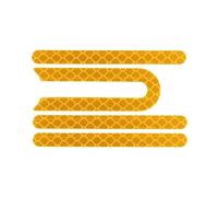 AQXYWAZQ Accesorios de Cubierta de neumático de Rueda Trasera, Carcasa Protectora, Pegatina Negra for Piezas de Patinete eléctrico M365 Pro(Yellow)