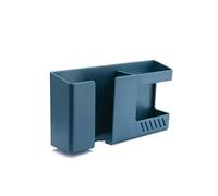 AQXYWAZQ Caja de Almacenamiento Multifuncional for Cargador de teléfono con Control Remoto, sin taladros, con Gancho for Colgar en la Pared(1pcs Blue)
