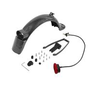 AQXYWAZQ Kit de Guardabarros Trasero de Fibra de Carbono for Scooter eléctrico Mi3 Pro Pro 2, protección de bobinado, Guardabarros y Luces traseras.(Set C)