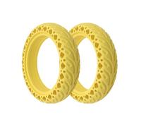 AQXYWAZQ Neumático sólido de Goma for Patinete eléctrico M365 Pro, con Orificio sólido, Amortiguador, Rueda Duradera no neumática de 8,5 Pulgadas.(2pcs Yellow)
