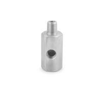 AQXYWAZQ Orificios Laterales de Acero Inoxidable, 1/8 "NPT Hembra a M12 M10 M14 1/8NPT 1/4NPT, Conector de Sensor de presión de Aceite, Adaptador en T de Calibre de línea de alimentación(M14x1.5)