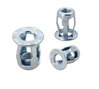 AQXYWQLL Kit de 20/30/50 tornillos y tuercas remachables con forma de pétalo, expansión de metal, panel de tuercas remachables, abrazadera de placa de matrícula, tuercas de seguridad M4 M5 M6 M8(Nut O