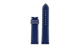 AQXYWQOL Compatible con Avenger Deep Dive Seawolf Super Ocean Band Correa de reloj de cuero de nailon amarillo 22 m 24 mm Pulsera de reloj for hombre(Blue no clasp,24mm)