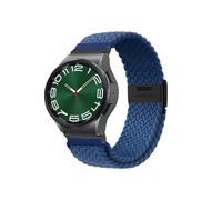 AQXYWQOL Correa de nailon Compatible con Galaxy Watch 6 Classic 43mm 47mm 6 5 4 40mm 44mm Pulsera elástica individual for Galaxy Watch 5 Pro 45mm(Cold sea blue-B,Watch 4 Classic)
