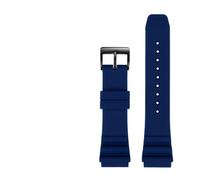 AQXYWQOL Correa de silicona de 22 mm Compatible con reloj de buceo con pez espada MDV-106 MDV-107 MTP-VD01D efr-303l Correa de reloj Correa de hombre naranja y verde(Blue black,22mm)