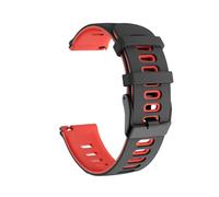 AQXYWQOL Correa de silicona de 22mm y 20mm Compatible con reloj inteligente C81 C80 P71 P73 I30 I31 M42 M41 P8 P28 V23 Pro(Black Red-01,22mm Watch)