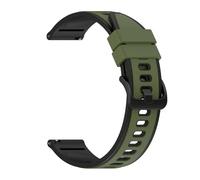 AQXYWQOL Correa de silicona de 22mm y 20mm Compatible con reloj inteligente C81 C80 P71 P73 I30 I31 M42 M41 P8 P28 V23 Pro(Army green Black,20mm Watch)