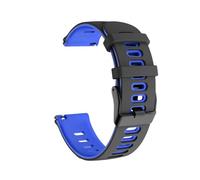 AQXYWQOL Correa de silicona de 22mm y 20mm Compatible con reloj inteligente C81 C80 P71 P73 I30 I31 M42 M41 P8 P28 V23 Pro(Black blue,20mm Watch)