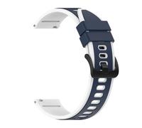 AQXYWQOL Correa de silicona de 22mm y 20mm Compatible con reloj inteligente C81 C80 P71 P73 I30 I31 M42 M41 P8 P28 V23 Pro(Blue White,22mm Watch)
