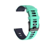 AQXYWQOL Correa de silicona de 22mm y 20mm Compatible con reloj inteligente C81 C80 P71 P73 I30 I31 M42 M41 P8 P28 V23 Pro(Teal White,22mm Watch)