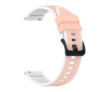 AQXYWQOL Correa de silicona de 22mm y 20mm Compatible con reloj inteligente C81 C80 P71 P73 I30 I31 M42 M41 P8 P28 V23 Pro(Pink White,20mm Watch)