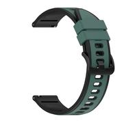 AQXYWQOL Correa de silicona de 22mm y 20mm Compatible con reloj inteligente C81 C80 P71 P73 I30 I31 M42 M41 P8 P28 V23 Pro(Green Black,20mm Watch)