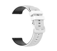 AQXYWQOL Correa deportiva de silicona de 22mm y 20mm Compatible con Forerunner 255 265 245 165 Venu 3 2 accesorios de pulsera de repuesto(White Black,22mm Universal)