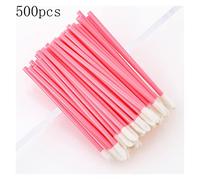Aqxyxsw 100/500/1000 Uds. Cepillo desechable for labios, aplicador de máscara de limpieza for quitar pestañas individuales, brochas de maquillaje, herramientas de belleza Costmatic lingli(Color:500pcs