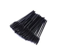 Aqxyxsw 100/500/1000 Uds cepillos desechables for pestañas carretes for pestañas aplicador de varitas for extensión de pestañas herramienta de maquillaje lingli(Color:100pcs black)