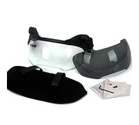 AQzxdc Conjunto de Cascos Fast, con Máscara de Malla Acero y Visera Bicolor Ajustable, Funda de Nylon para El Casco, para Airsoft Paintball Hunting BBS,Goggles