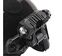 AQzxdc Juego de Linterna Táctica, Visera de Casco Ajustable, con Casco Airsoft y Cubierta Casco, para Paintball BBS Gun Shooting Game Halloween Cosplay Party,Flashlight b