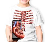 AR+ Body Planet Camiseta Realidad Aumentada educativa (M) Cuerpo Humano