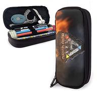 Ar-K Surv-Ival Evol-Ved - Estuche de piel para lápices, estuche con cremallera duradera, para niños y niñas