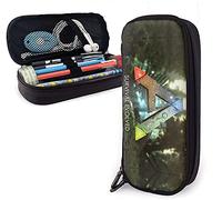 Ar-K Surv-Ival Evol-Ved - Estuche de piel para lápices, estuche con cremallera duradera, para niños y niñas