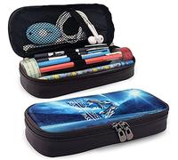 Ar-K Surv-Ival Evol-Ved - Estuche de piel para lápices, estuche para lápices, para niñas y niños con cremallera duradera, para estuche de oficina