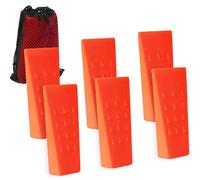AR-PRO Paquete de 6 cuñas de Corte de árbol con Pinchos de 5.5 Pulgadas para Cortar y Conducir Bolsas, estabilizar y conectar a Tierra de Forma Segura para leñadores y enfriadores de explosión