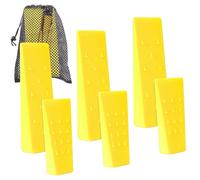 AR-PRO Paquete de 6 cuñas de tala de árboles con Picos para un Corte Seguro de árboles, 3 de Cada una de Las cuñas de 8 y 5.5 Pulgadas con Bolsa de Almacenamiento; 6 Perros de tala para guiar árboles