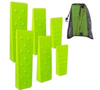 AR-PRO Paquete de 6 cuñas para Cortar de Forma Segura: 20,3, 10,5 cm y 14 cm, Bolsa de Transporte; 6 Perros de tala para Conducir árboles, estabilizar y Poner a Tierra