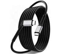AR Smart Glasses Cable USB C 240W 20Gbps Data 4K60Hz USBC Display Cord 10FT | Conector tipo C en ángulo de 120° con juntas reforzadas antiroturas, cable de carga rápida, cable de visualización de video