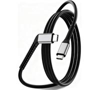 AR Smart Glasses Cable USB C 240W 20Gbps Data 4K60Hz USBC Display Cord 3FT | Conector tipo C en ángulo de 120° con juntas reforzadas antiroturas, cable de carga rápida, cable de visualización de video