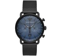 AR11201 Reloj analógico de 43 mm (negro) - Armani
