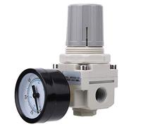 Ar2000-02 Filtro de Tratamiento de Fuente de Aire 1/4" Regulador Neumático de Presión con Válvula Reductora Y Manómetro