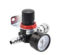 AR2000 G1/4'' Pneumatic Mini Air Pressure Relief Control Compressor Regulator Treatment Units Valve 4MM-16MM Fitting(12MM)