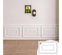 Ar3d - Kit de moldura de pared de 3 marcos para despegar y pegar, moldura de pared de poliestireno para pared decorativa, paneles autoadhesivos de 30 x 20 pulgadas, moldura de pared precortada para