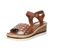 ARA Cádiz, Sandalia Mujer, Cognac Jaffa Whisky Sky Piselo, 41 EU Estrecho