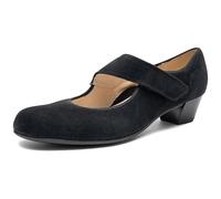 ARA Catania, Zapato con Pasador Mujer, Black, 41 EU Ancho