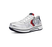 ARA Damen Sapporo Sneaker, Silver Flame White Night Pebble, 39 EU Weit