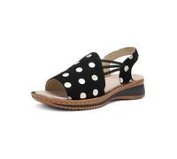 ARA Hawaii, Sandalia Mujer, Negro Crema, 38 EU