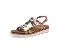 ARA Kent, Sandalia Mujer, Whisky Platinum Silver, 41 EU