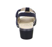 ARA Lugano, Sandalia con talón Mujer, Azul, 37 EU Ancho