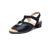 ARA Lugano, Sandalia con talón Mujer, Azul, 39 EU Ancho