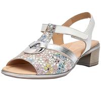 ARA Lugano, Sandalia con talón Mujer, Sasso Blanco, 37 EU Ancho