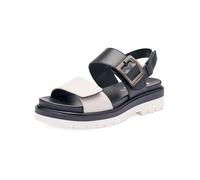ARA Malaga, Sandalia Mujer, Cream Black, 35 EU