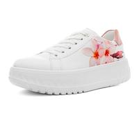 ARA Monaco, Zapatillas Mujer, Blanco Piggy Tropicana Rose, 41.5 EU Ancho