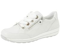 ARA Monaco, Zapatillas Mujer, Blanco y Plateado, 42.5 EU Ancho