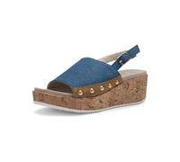 ARA Rimini, Sandalia Mujer, Caramel Azul Natural, 36 EU
