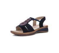 ARA Sandalia hawaiana para mujer, azul, 43 EU