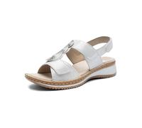 ARA Sandalia hawaiana para mujer, Blanco, 41 EU